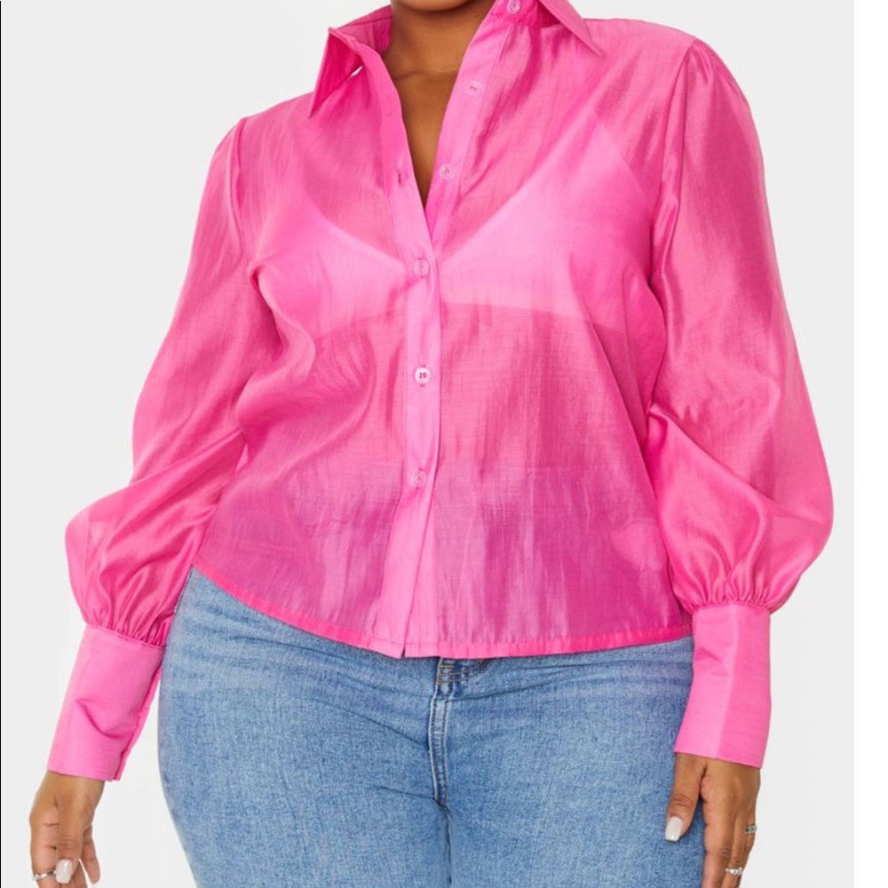 Pink Organza Shirt